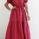 Wine Red Dress ..